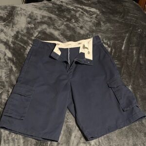 Dickies ~ Navy Cargo Shorts - Loose Fit Workwear
